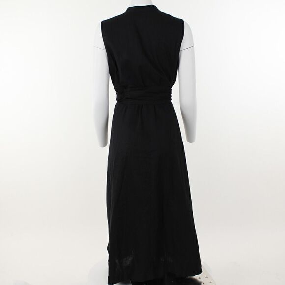 Anne Klein Plus Size Belted MIDI Dress - Anne Black - Picture 4 of 5